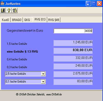 Download JurKosten-Rechner